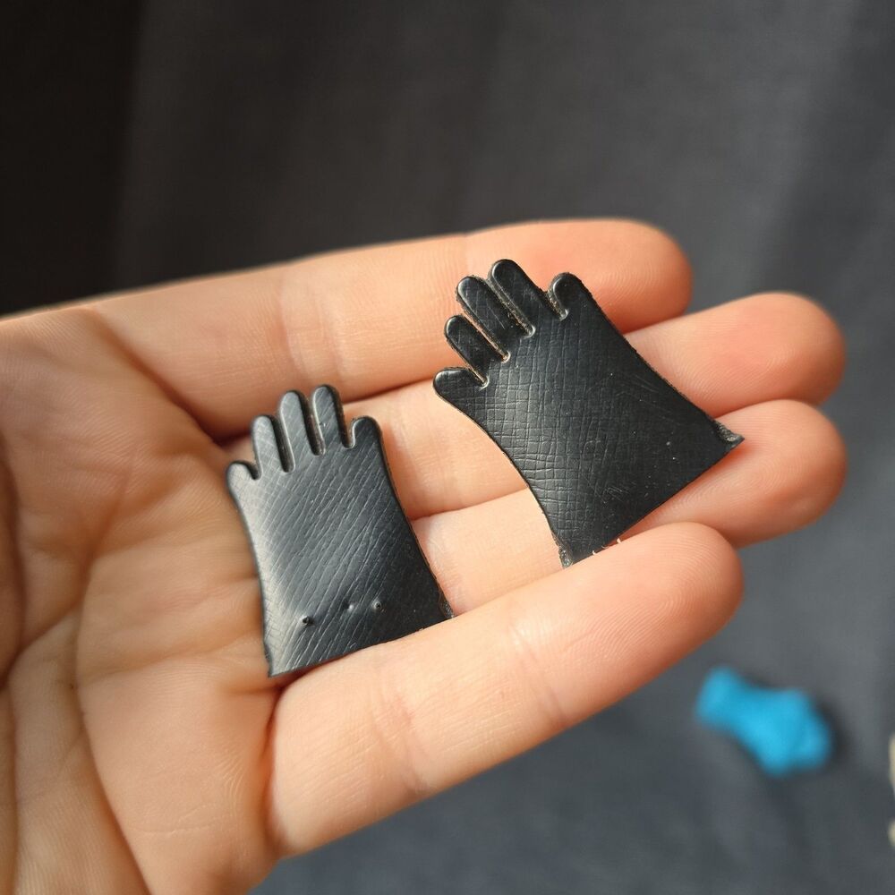 Black Vinyl Gloves Ken Alan doll Business Appointment # 1424 Clone RARE